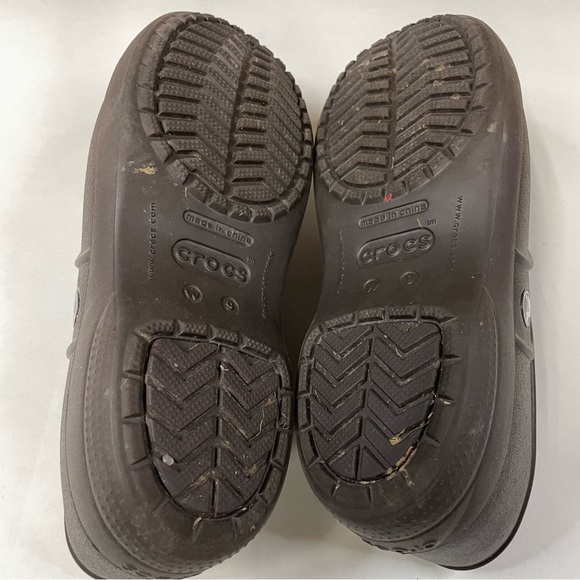 Crocs Women’s Shoes Slip On Clogs Size 9 Solid Brown #1219 - Picture 8 of 11